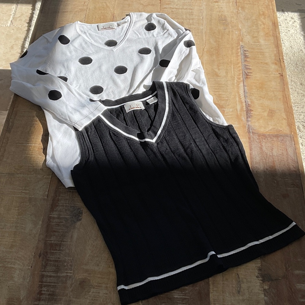 EP PRO Ladies golf sweater and vest set.  S/P. You get both items.